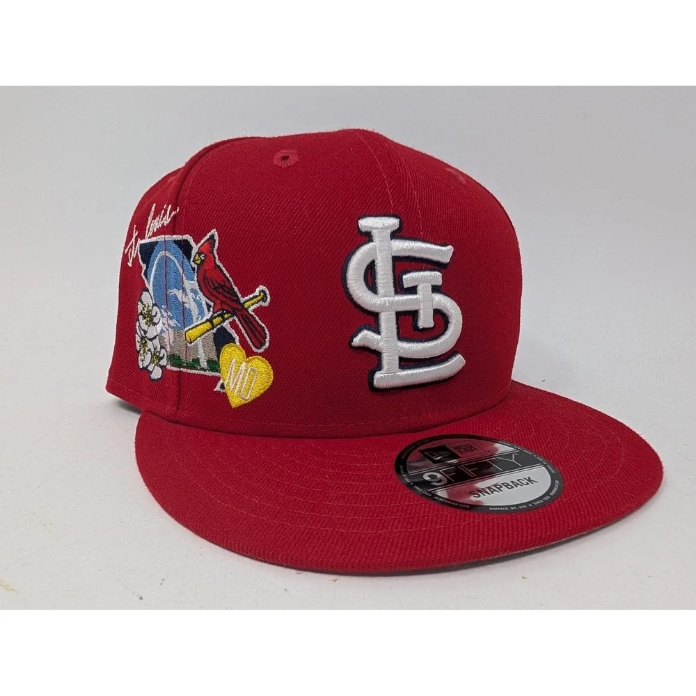 St. Louis Cardinals Hat Cap Snap Back Mens One Size Red MLB Baseball New Era
